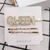 Fashion Crystal Hairpin Shiny Rhinestones Queen Love Letters Hair Clips Set Hair Accessories for Women Girls Drop 3639844