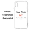 Custom Logo Case Personlig Anpassning Design Tryckt Case Coque för XR max XR 6 6S 7 8 DIY Logo Foto Back Cover