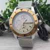 Nouveaux hommes montres de créateurs en acier inoxydable adopter importation japonaise fine 6s mouvement à quartz technique exquise montre de luxe montre de152b