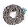 Fashion Unisex Stretchy Pocket Scarf Creative Loop Secret Hidden Zipper Scarf Winter Warm Solid Ring Blanket Wrap Scarves LJJ_TA1287