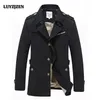 Men Casaco Inverno Homem Casual Mens Jackets And Coats Fashion Solid Cotton Overcoat New Trench Coat Veste Homme Jacket 9