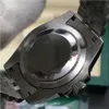 고품질 탑 남성 시계 자동 기계식 GMT 스테인레스 스틸 블루 레드 세라믹 사파이어 남성 손목 시계 사파이어 안경 40mm