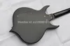 Promotion! Kort 4 Strings Peach Shaped Guitar GeneSimmons Black Axe Electric Bass Guitar Big Chrome Bridge Cover, Diamond Inlay