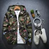 Mens Casual Camouflage Hoodie Jacket Autumn Butterfly Print Clothes Men 'S Hooded Windbreaker Coat Male Outwear Size S-3XL