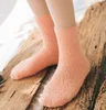 Ladies Fulffy Socks Solid Colors Women Fuzzy Sock Winter Sock Warm Socks Home Towel Candy Color Thick Floor Thermal Sleeping Socks Hosiery