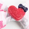 Coue de bébé mignon Bows Valentine039 Jour de bébé Ball Fur Love Heart Barrets For Girls Double Bowknot Coils Clips Kids Hair Accessor7284095