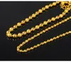 6mm / 8mm givré lisse de perles de perles 18K jaune collier de collier de collier de hip hop hip hop