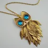 Collier Pendentifs Nouveau Style Vintage Hommes Femmes Magnifiquement Accessoires De Mode Hibou Collier Chaînes Colliers