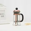 350ML Coffee Kettle Pot Glass Teapot French Press Cooper Cover Coffee Maker Plunger Tea Maker