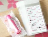 도매 -500pcs- 5 * 10 + 3cm 사랑스러운 자체 접착 성 비닐 봉투 캔디 쥬얼리 베리렛 립스틱 샘플 포장 가방