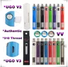 UGO V3 V II EGO T Passthrough E Cigarette Vape Mod Variable Voltage Battery 650 900 mAh & eCigs Charger eVod Preheat Vaporizer Pen