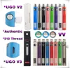 UGO V3 V II EGO T パススルー電子タバコ Vape Mod 可変電圧バッテリー 650 900 mAh eCigs 充電器 eVod 予熱気化器ペン