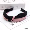 Hairband para as Mulheres Cabelo Cabeça moldura Top Knot Elastic Headband duas cores atar Sem deslizamento Hairhoop Color Matching