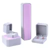 Protable Jewelry Storage Box Set Earrings Ring Necklace Pendant Collection Organizer Square Jewelry Gift Boxes Display Cases