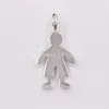 Silver Sweet Dolls Pendant Authentic 925 Sterling Silver pendants Fits European Style Gift Andy Jewel 5159001533600567