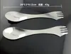 Fork spoon spork 3 in 1 tableware Stainless steel cutlery utensil combo Kitchen outdoor picnic scoop/knife/fork set wcw576