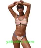 Quaste Damen sexy einteiliger hoch taillierter Split-Bikini-Badeanzug V-Ausschnitt beliebter Badeanzug Mädchen-Bikinis-Set Strand Yakuda Badebekleidung niedrig neu