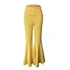 Women Solid bootcut Pants summer candy color fashion sexy skinny full length Elastic Waist casual bell bottoms LJJA2582