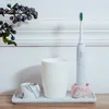 electric toothbrush stand holder ceramic bathroom Accessories cute Shower Tooth Brush Stand Shelf Bath Accessories multi colors bulk