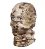 Camouflage Tactical mask Headgear CS Full Face Masks Outdoor Sports Caps Bicycle Cycling Fishing Motorcycle Ski Balaclava Chief hood caps