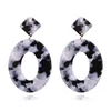 Boucles d'oreilles en plaque d'acétate acrylique boucles d'oreilles de mode boucles d'oreilles d'explosion WY925