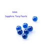 Smoking Accessories 6mm Sapphire Terp Dab Pearls Insert turn red under UV Light Suitfor XL XXL Quartz Banger Nails