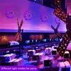 RGB Spiralhål LED Vägglampor Effektlampa med fjärrkontrollen Färgrik för Party Bar Lobby KTV Heminredning