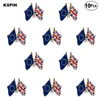 U.S.A Fly Shape Flag Lapel Pin Flag badge Brooch Pins Badges 10Pcs a Lot