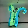 wholesale Tentacule gonflable vert de pieuvre gonflable publicitaire avec bande LED Comment décorer les décorations d'événements de scène de mariage