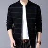 2019 Ny mode varumärke kläder jacka män Casual Mandarin Collar Mens Coat Fickor Zipper Contrast Color Mens Jackor och Coats