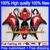 Injection OEM pour KAWASAKI ZX-10R 1000CC 2016 2017 2018 335MY.19 Rouge blanc ZX1000 ZX 10 R ZX 1000 ZX 10R ZX10R 16 17 18 100% Carénage adapté