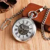 Steampunk męski damski automatyczny mechaniczny zegarek kieszonkowy brązowy zegar zegarek łańcuszek z wisiorem prezent reloj de bolsillo
