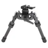 LRA Style Tactical Lightweight Long Range Noggrannhet Kolfiber BIPOD med roterande BIPOD Adapter för Sling Swivels