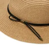 Chapeaux de soleil pour femmes Panama chapeau de paille été décontracté à bord plat chapeau de plage 2019 réglable pliable dames Sombrero2833758