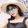 Vintage Half Frame Sunglasses Men Women Outdoor Driving Shades Mirror UV Protective Sun glasses with cases Top Quality