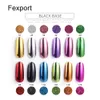 FExport Lustro Efekt Paznokci Glitter Proszek Lustro Paznokci Glitter Proszek Chrom Metaliczny Manicure Pigment Ultra Cienki brokat