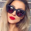 CANCHANGE Retro Thick Frame Cat Eye Sunglasses Women Ladies Brand Mirror Lens Cat Eye Sun Glasses For Female oculos