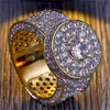 Fashion Designer Classical Rings Men and Women Luxury Design 18K Gold Plated Full Diamond Ring Fashion Jewelry Engagement Lover Gi9158328
