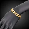 Trendy Hip-hop 18K Real Gold Plated Men Women 1 1 Figaro Chain Bracelets Fashion Costume Bracelets Jewelry for men women263S