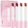 Newest CmaaDu 4pcs Lipstick Set Nude Long Lasting Waterproof Matt Lipstick Tube Creative Red Lips Makeup