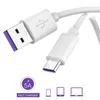 5A سوبر شحن سريع USB سريع شحن سريع 3FT 6FT نوع C USB كابل شاحن مزامنة البيانات لسامسونج S8 S20 نوت 10 LG Huawei Mate 30 Pro