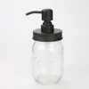 Black Mason Jar Soap Dispenser and Lids Rust Proof Pump Stainless Steel Liquid Pump for Kitchen and Bathroom not include the bottle CCA12270