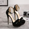 Hot Sale-size 35 to 42 14cm trendy ankle strap high heel gladiator women sandals ladies designer shoes come with box