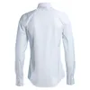 Original Design Long Sleeve Pentagram Embroidered Mens Dress White Black Slim Fit Casual Shirt Men 4XL1