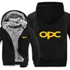 Winter Hoody Opel Opc Car Logo Print Män kvinnor Värma förtjockar huvtröjor Höstkläder Sweatshirts Zipper Jacket Fleece Hoodie Streetw7230645