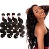 Bella Hair® 5 buntar Brasilianska Virgin Extension Dysable Body Wave Wavy Human Hair Weft 8 ~ 30inch