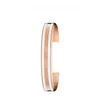 Bracelets en acier en acier inoxydable bracelets en acier inoxydable en or rose en or rose.