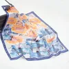 2019 New Mulberry Silk MS 53cm Chinese Ink Painting Small Wind Rural Small Square Scarf Scarves4045459