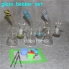 유리 봉 컬러 봉수 다운 시스템 Perc Bubbler 애쉬 포수 Dabber Heady Rig Recycler Bong Water Pipe 14mm 조인트