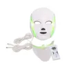 Rynka Spot Avlägsnande Hudföryngringsterapi Microcurrent Anti-Aging PDT Photon 7 Färger LED Light Beauty Facial Mask